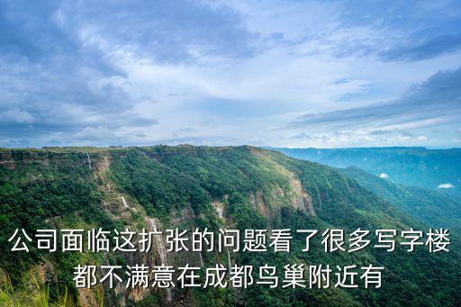 公司面臨這擴(kuò)張的問題看了很多寫字樓都不滿意在成都鳥巢附近有