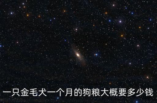 一只金毛犬一個月的狗糧大概要多少錢