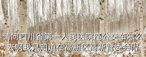 請問四川省第一人民醫院座公交車怎么去啊我只知道在高新區高新管委會附
