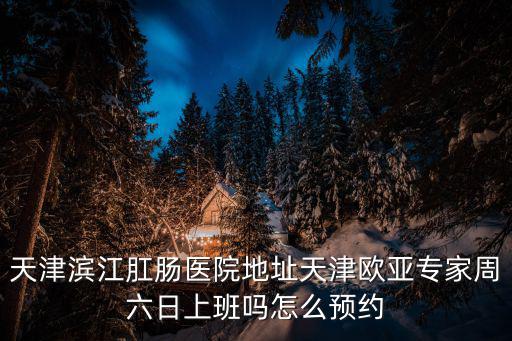 天津濱江肛腸醫院地址天津歐亞專家周六日上班嗎怎么預約