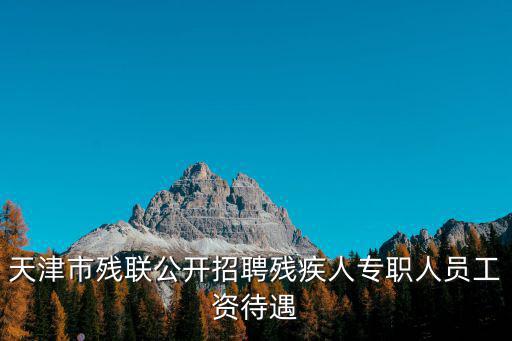 天津市殘聯公開招聘殘疾人專職人員工資待遇