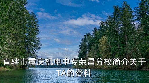 直轄市重慶機電中專榮昌分校簡介關于TA的資料