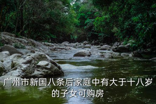 廣州市復工最新消息，廣州市新國八條后家庭中有大于十八歲的子女可購房