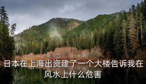 日本在上海出資建了一個大樓告訴我在風水上什么危害