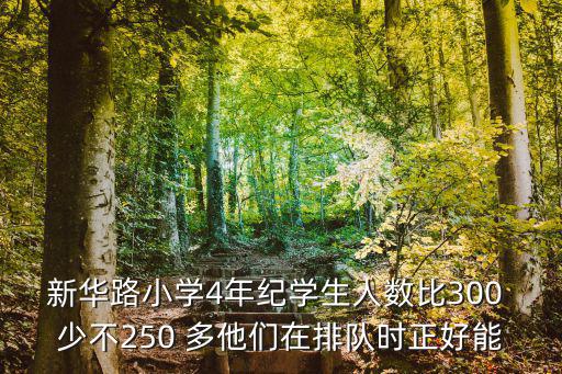 新華路小學(xué)4年紀(jì)學(xué)生人數(shù)比300 少不250 多他們在排隊(duì)時(shí)正好能