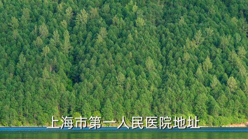上海市第一人民醫院地址
