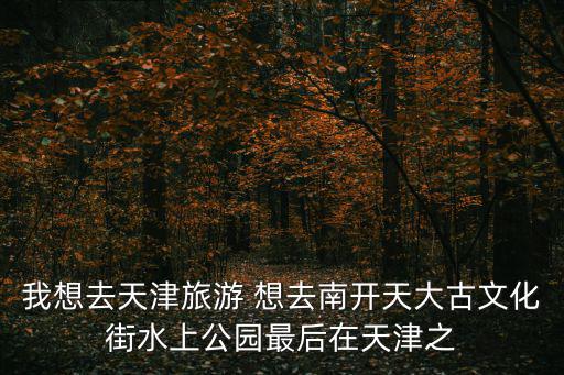我想去天津旅游 想去南開天大古文化街水上公園最后在天津之