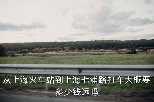 從上海火車站到上海七浦路打車大概要多少錢遠嗎