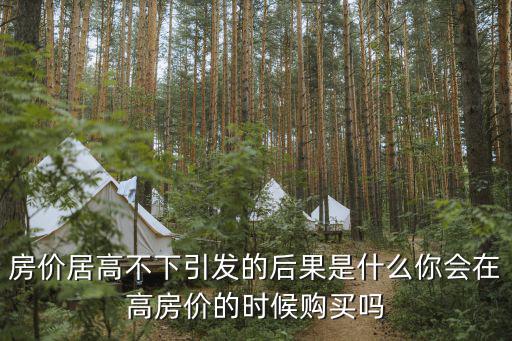 高房價和高物價哪個好賣，房價居高不下引發(fā)的后果是什么你會在高房價的時候購買嗎
