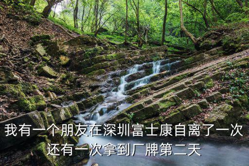 我有一個朋友在深圳富士康自離了一次還有一次拿到廠牌第二天