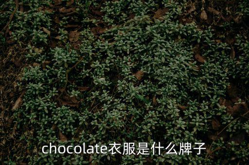 chocolate衣服是什么牌子