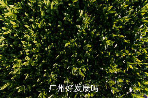 廣州好發展嗎