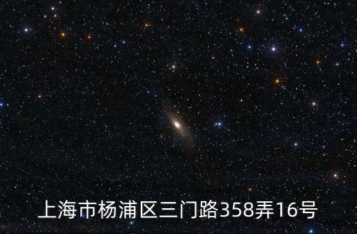 上海市楊浦區(qū)三門路358弄16號(hào)