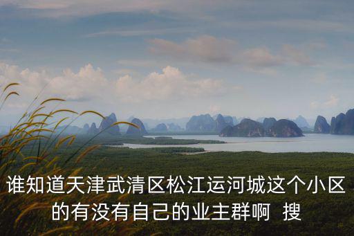 天津市武清區松江運河城，武清區北運河改造拆遷哪些村莊
