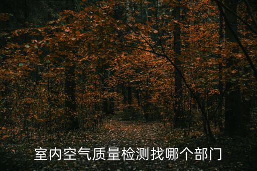 室內空氣質量檢測找哪個部門