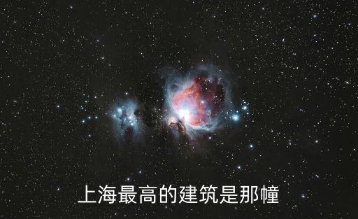 上海最高的建筑是那幢