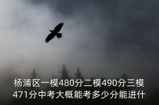 楊浦區一模480分二模490分三模471分中考大概能考多少分能進什
