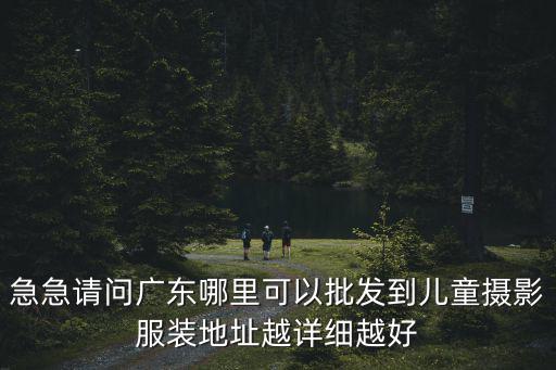 急急請問廣東哪里可以批發到兒童攝影服裝地址越詳細越好