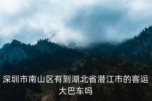 深圳市南山區(qū)有到湖北省潛江市的客運(yùn)大巴車嗎