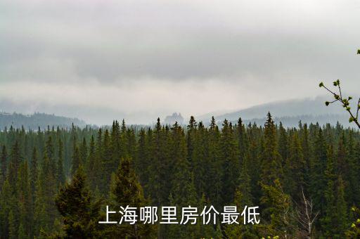 上海哪里房?jī)r(jià)最低