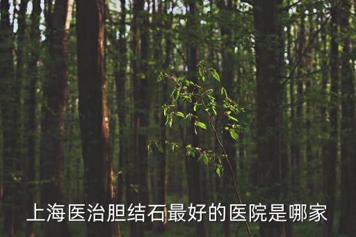 上海醫治膽結石最好的醫院是哪家
