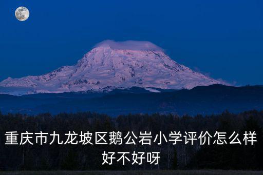 重慶市九龍坡區鵝公巖小學評價怎么樣好不好呀