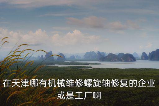 在天津哪有機械維修螺旋軸修復(fù)的企業(yè)或是工廠啊