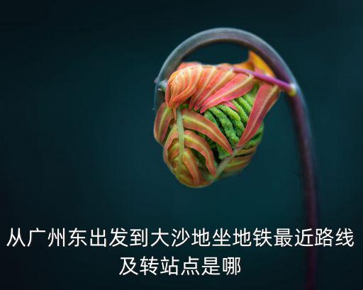 廣州東到大沙地怎么走，廣州火車東站到廣州大沙地怎么坐地鐵