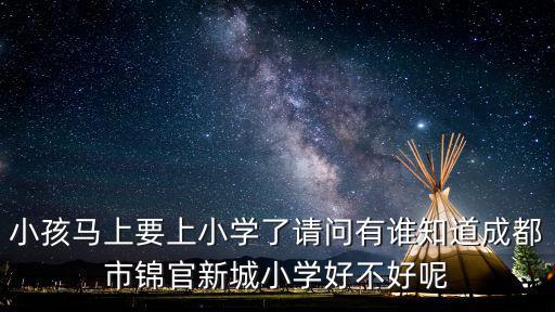 小孩馬上要上小學了請問有誰知道成都市錦官新城小學好不好呢