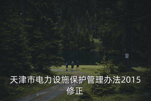 天津市電力設施保護管理辦法2015修正