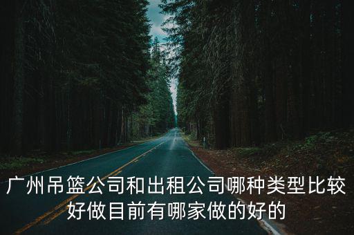 廣州吊籃公司和出租公司哪種類型比較好做目前有哪家做的好的