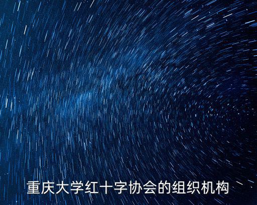 重慶大學紅十字協會的組織機構