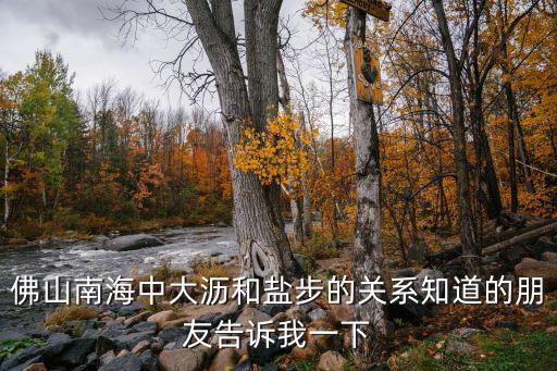 佛山南海中大瀝和鹽步的關系知道的朋友告訴我一下