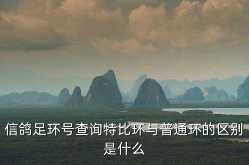 信鴿足環(huán)號(hào)查詢特比環(huán)與普通環(huán)的區(qū)別是什么