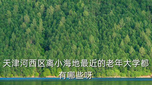 天津河西區離小海地最近的老年大學都有哪些呀