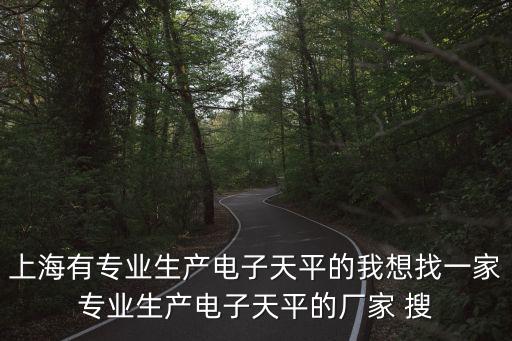 上海有專業(yè)生產(chǎn)電子天平的我想找一家專業(yè)生產(chǎn)電子天平的廠家 搜