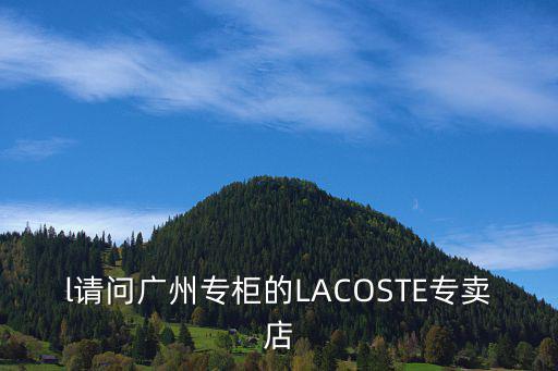l請問廣州專柜的LACOSTE專賣店