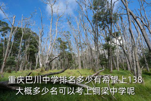 重慶巴川中學(xué)排名多少有希望上138大概多少名可以考上銅梁中學(xué)呢