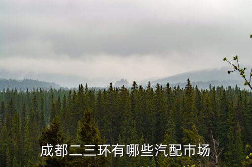 成都二三環有哪些汽配市場