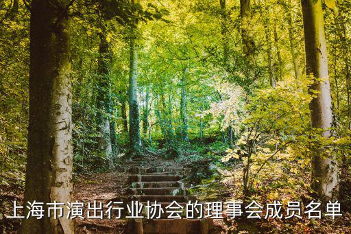 上海市演出行業協會印章，上海市演出行業協會是什么性質的企業工作內容是什么