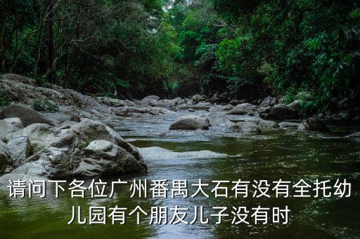 請問下各位廣州番禺大石有沒有全托幼兒園有個朋友兒子沒有時