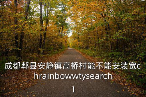 成都郫縣安靜鎮高橋村能不能安裝寬chrainbowwtysearch1