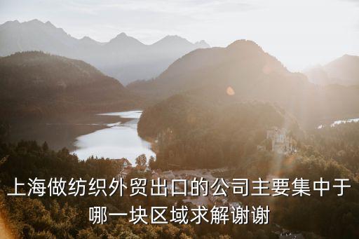 上海市外貿企業發展現狀，上海的外貿市場將有怎樣的前景宏觀上講