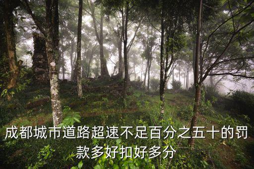 成都城市道路超速不足百分之五十的罰款多好扣好多分