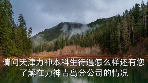 請(qǐng)問(wèn)天津力神本科生待遇怎么樣還有您了解在力神青島分公司的情況
