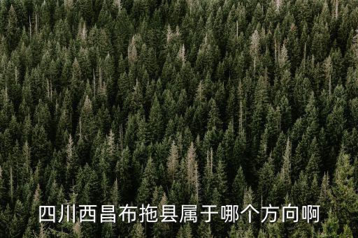 四川西昌布拖縣屬于哪個方向啊