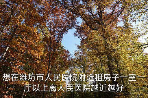 想在濰坊市人民醫院附近租房子一室一廳以上離人民醫院越近越好