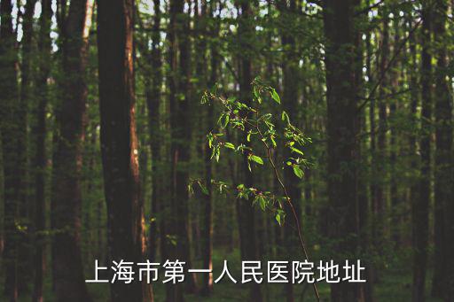 上海市第一人民醫(yī)院地址及地鐵，上海市第一人民醫(yī)院地址