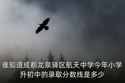 誰知道成都龍泉驛區(qū)航天中學(xué)今年小學(xué)升初中的錄取分?jǐn)?shù)線是多少