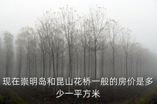 現在崇明島和昆山花橋一般的房價是多少一平方米